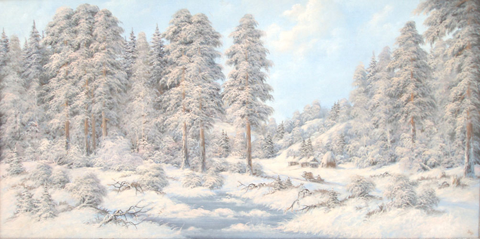 зимние просторы в живописи 16 (700x348, 313Kb)