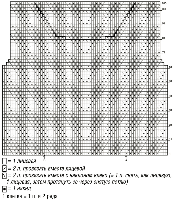ажурный джемпер с диагональными узорами 3 (600x700, 457Kb)