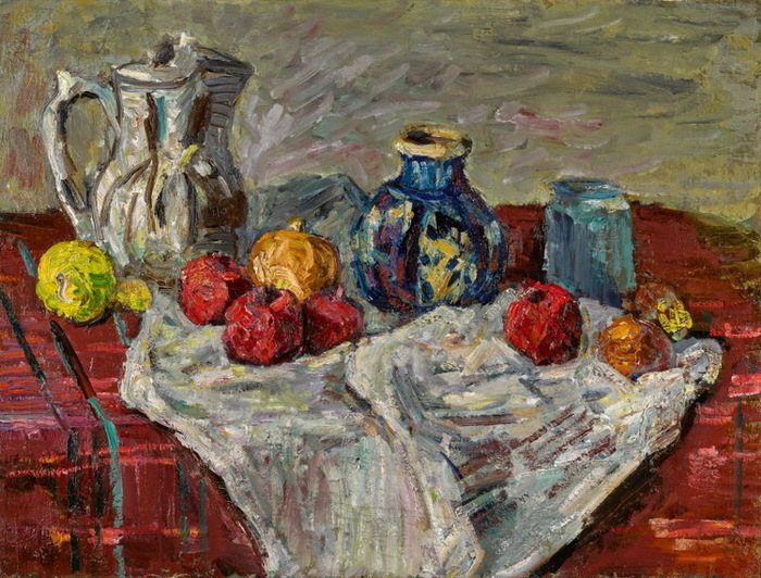 1945 Натюрморт с красными яблоками. Х, м. 59.5 by 79.5cm. Сотбис Лондон 01.12.2020. Прод. 15,120 GBP (700x532, 182Kb)