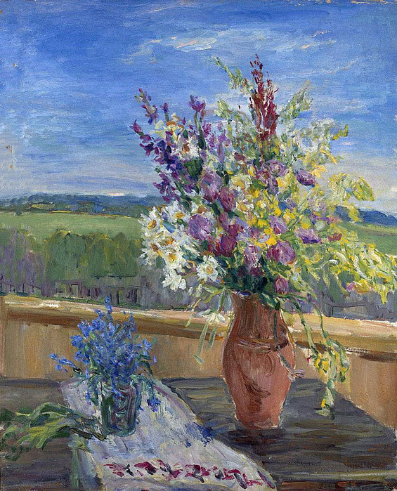 Натюрморт с полевыми цветами. Х, м. 99 by 80.5 cm. Аук МакДуглас Лондон 2008 (565x700, 235Kb)