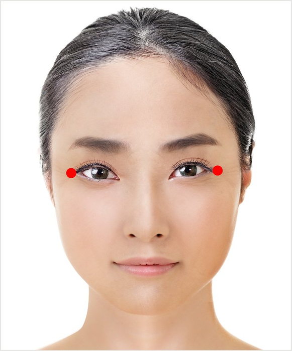 Японская техника для омоложения зоны вокруг глаз.2 (581x700, 217Kb)
