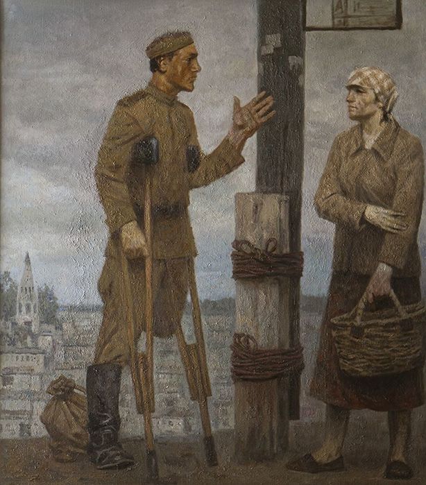 Художник Гелий Коржев двое3 (614x700, 90Kb)