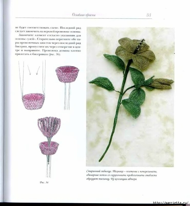 Французское искусство изготовления бисерных цветов (48) (647x700, 193Kb)