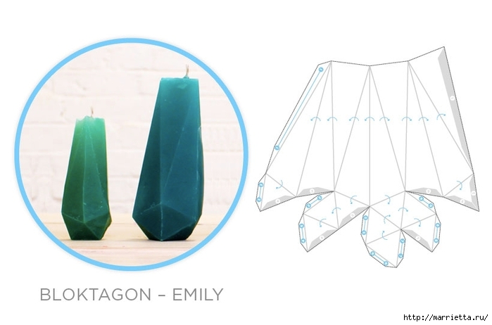 Свечи и гипсовые вазочки геометрической формы. Шабл (1) (699x462, 112Kb)