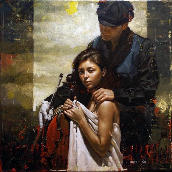 3двое Художник Diego Dayer, родился 23 ноября 1978 года в Аргентине, (697x700, 73Kb)