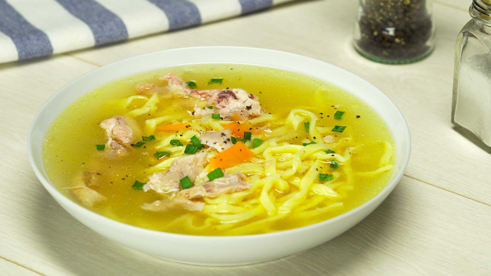Куриный суп с лапшой. Видео-рецепт