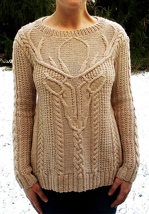 Stag Head Pullover2 (488x700, 461Kb)