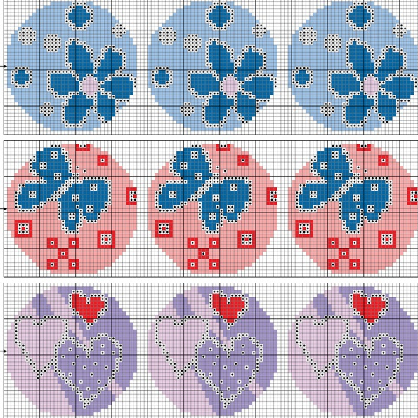 Схемы вышивки для украшения банного полотенца (2) (595x596, 466Kb)