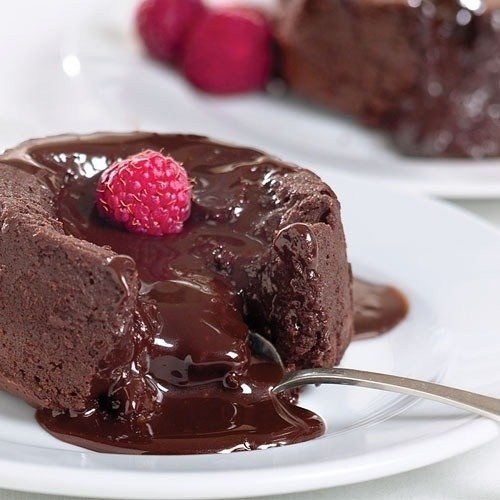 шоколадный десерт фондан