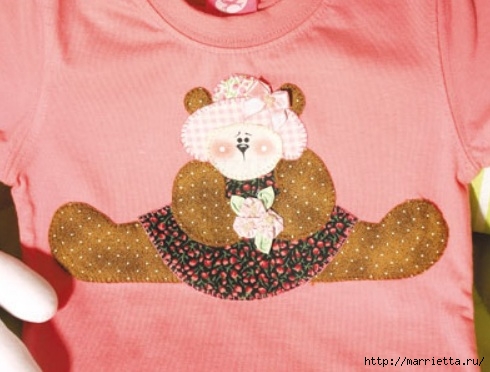 Аппликация медвежонка для детской футболки (3) (490x372, 110Kb)