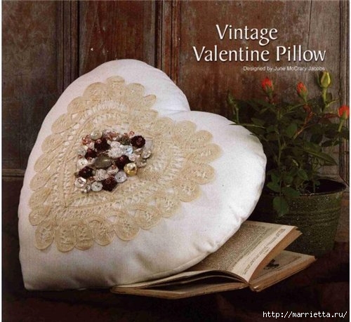 Винтажная подушка-валентинка (3) (500x459, 142Kb)