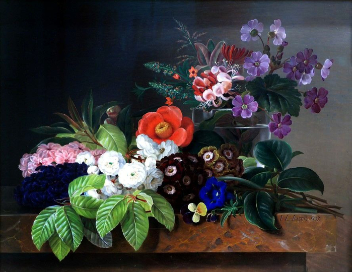 Still-Life-with-Flowers-Johan-Laurentz-J.L.-Jensen-Oil-Painting-1 (700x540, 389Kb)