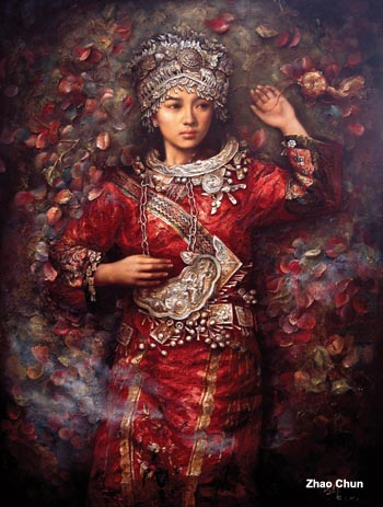 Китайский художник Zhao Chun (8) (350x463, 166Kb)