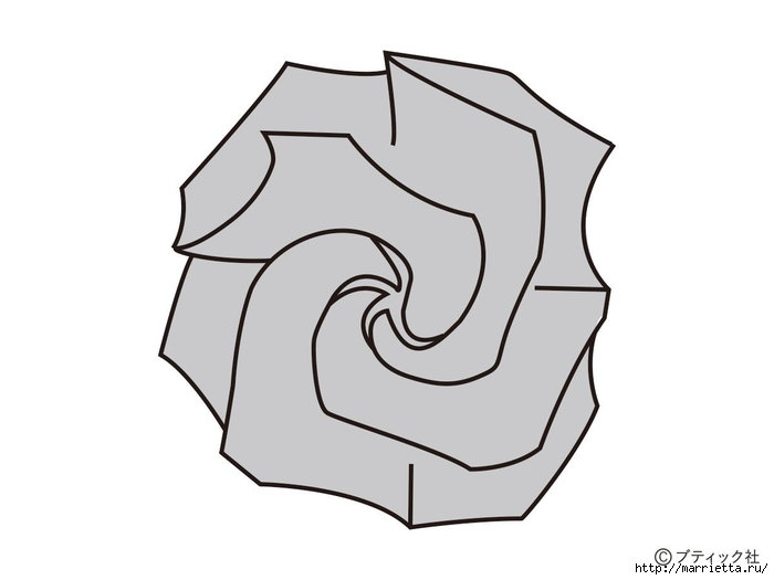 Розы и тюльпаны в технике оригами из бумаги (49) (700x525, 74Kb)