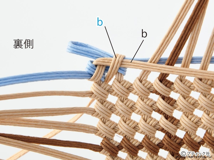 Плетение корзинки из проволоки в бумажной оплетке (17) (700x525, 242Kb)