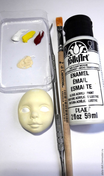 Тедди-долл из пластика. Роспись лица куклы (16) (414x700, 224Kb)