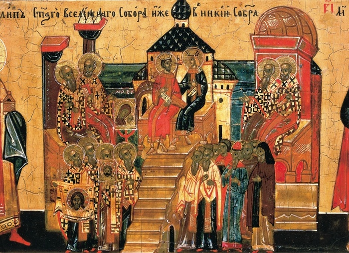 pervyi-vselenskii-sobor-v-nikee-ikona-religiia-pravoslavie      () (700x507, 234Kb)