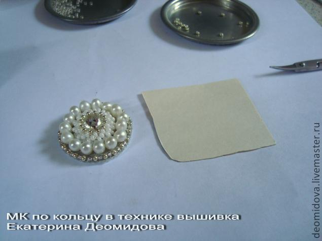 Бисероплетение. Создание кольца в технике вышивка (23) (635x476, 105Kb)