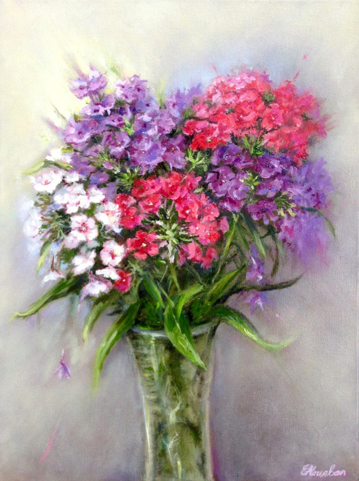 Елена Кацевал цветочные натюрморты 23 (522x700, 429Kb)