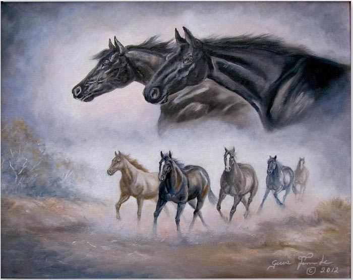 96610238_Horse_Painting_Distant_Thunder (700x556, 201Kb)