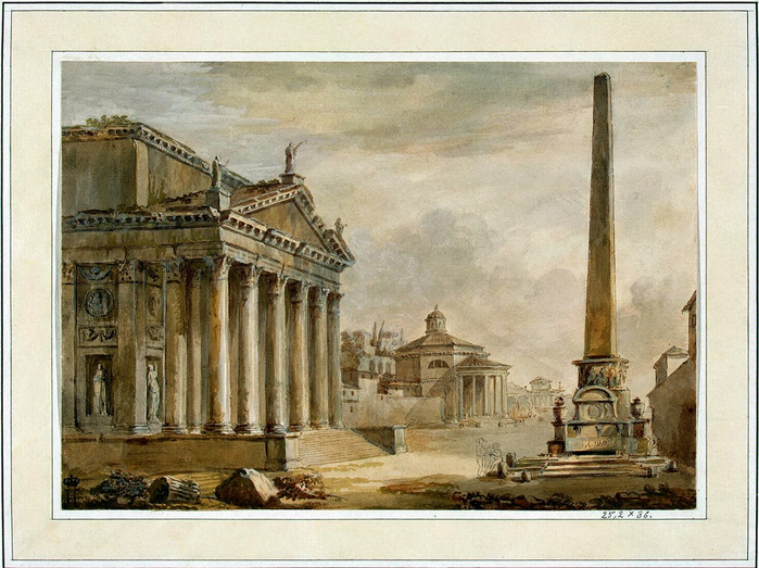 1-18 Ррмитаж Клериссо, Шарль-Луи - Архитектурная фантазия (18) (700x523, 431Kb)