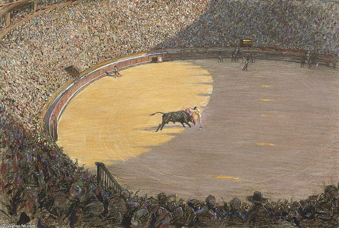 Beatrice+E+Parsons-The+Bull+Fight (700x471, 430Kb)