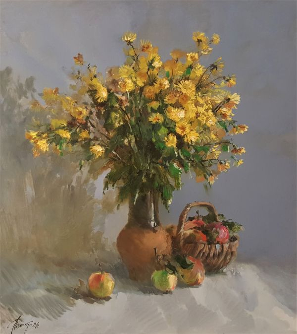 Пешкун Василий Петрович_Плоды августа_100х90 см, холст, масло, 2014 г_3900 б.р._600x0_b0e (600x673, 208Kb)