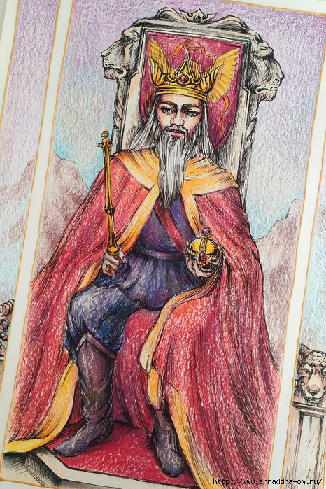 4 аркан Император, художник Ольга Лялина, ShraddhaArt 2022 (8) (466x700, 420Kb)
