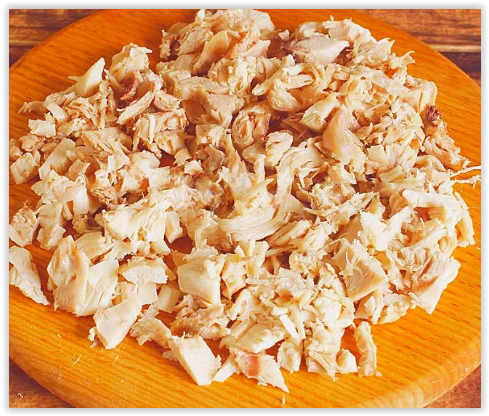 Салат «Сугробы» с куриной грудкой – пошаговый рецепт приготовления с фото