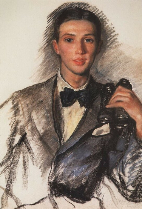 Портрет художника Д.Д. Бушена. 1922 год (476x700, 339Kb)