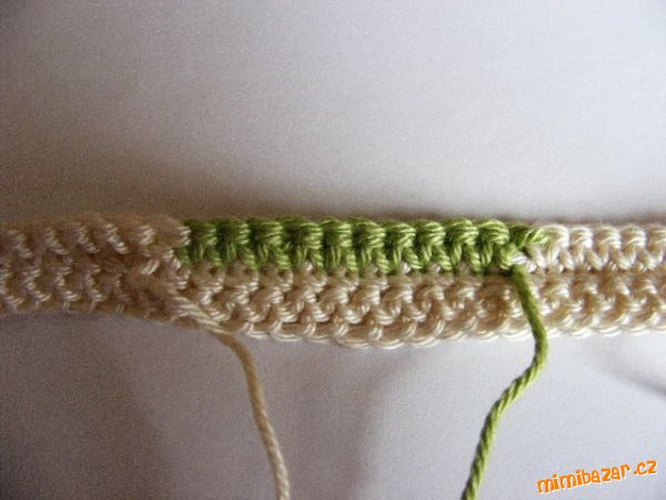 Вязание крючком. Фото МК смены цвета ниток (7) (600x450, 133Kb)