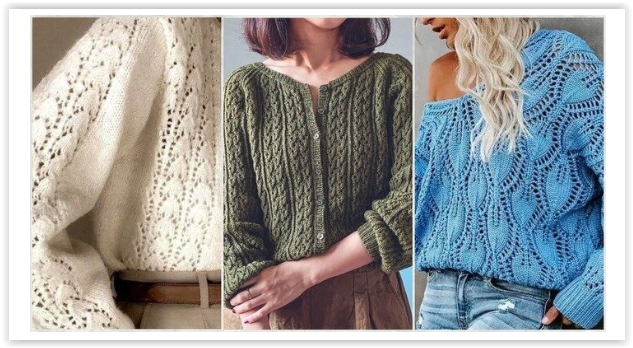 21 женский пуловер спицами 2023-2024
