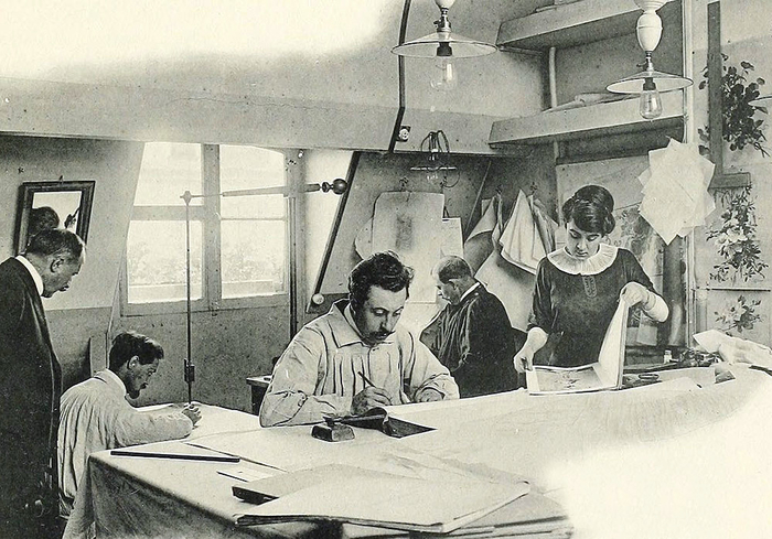 франция Модельеры и конструкторы одежды, Франция, Париж 1916 год (700x489, 367Kb)