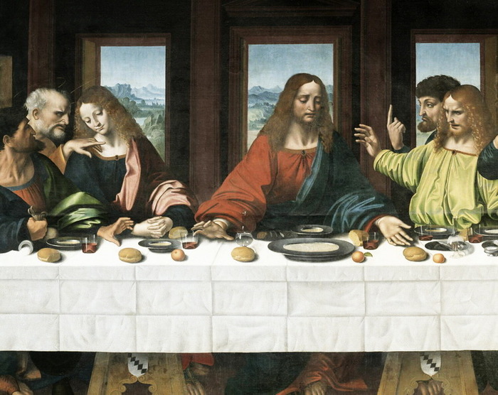 1524 . after-Leonardo-da-Vinci-Last-Supper. oil-on-canvas- 3 (700x556, 133Kb)