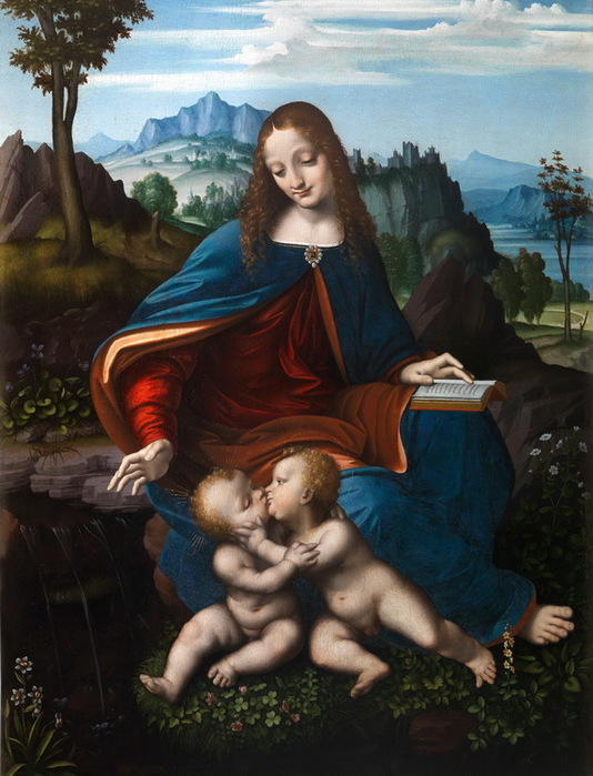 Marco-d-Oggiono-The-Virgin-and-Child-with-the-Infant-Saint-John-the-Baptist-Sothebys (534x700, 125Kb)