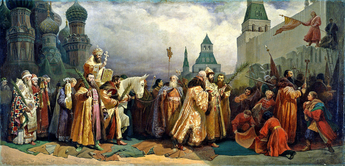 0 0 «Вербное Воскресение в Москве при (700x337, 427Kb)