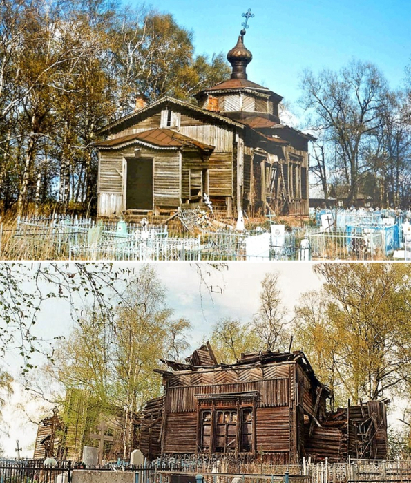 Закрупье. Церковь Екатерины Великомученицы, 1902 г. (фото 1 и 2) (595x700, 600Kb)