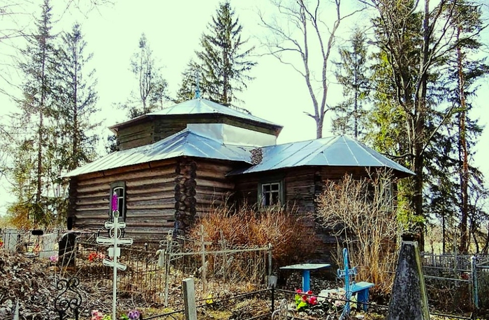 Куженкино. Преображенская ц., н. ХХ в. с использованием. сруба 1756 г. (700x459, 445Kb)