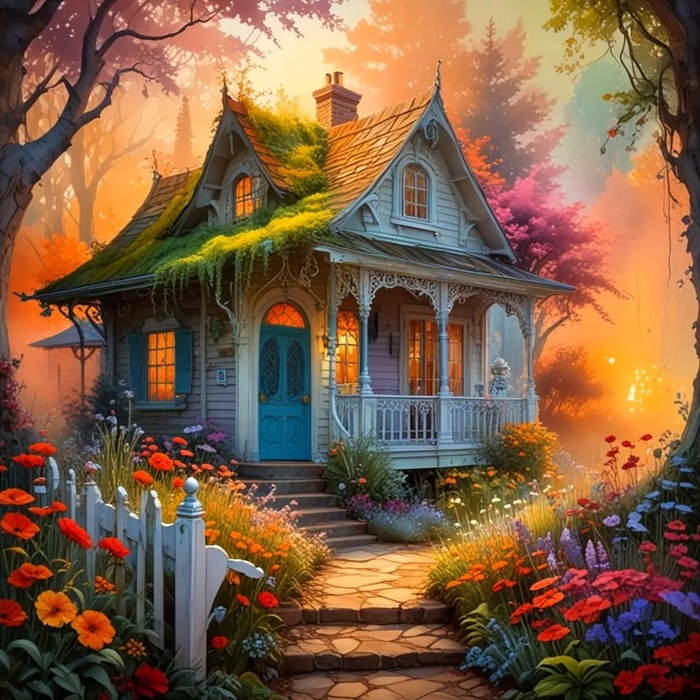 a-garden-with-a-house (700x700, 200Kb)