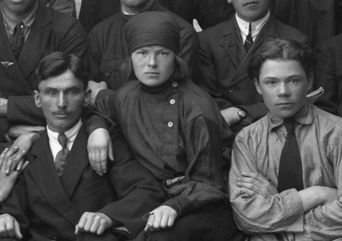ссср Группа рабочих корреспондентов лесозавода № 15, Маймакса, Архангельск 1925 год (700x493, 157Kb)