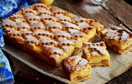 яблочный пирог с заварным кремом (562x360, 242Kb)