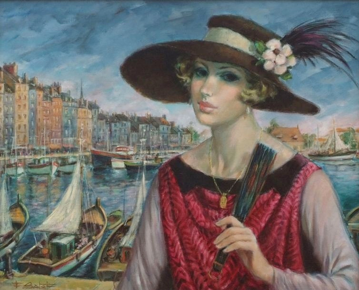 François BATET (1921-2015) - Catherine La Rose (1) (700x566, 396Kb)