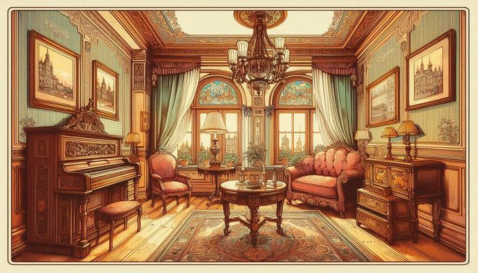 Vintage Styl bunte Illustration1 (700x399, 82Kb)