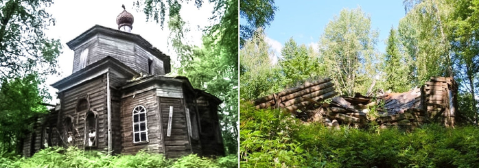 Детково-Бабарыкино. ц. Воскресения Словущего, 1700 г., пер. в 1840-х гг. (фото 1 и 2) (700x245, 241Kb)