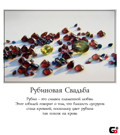 Смс на рубиновую свадьбу Смс на рубиновую свадьбу