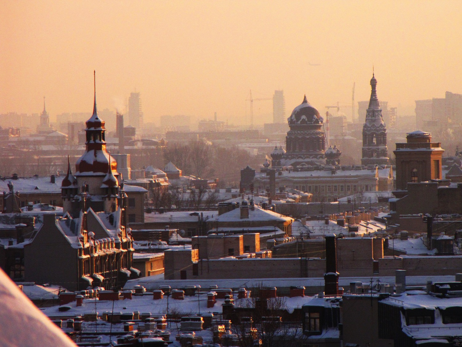 Зимние крыши Петербурга