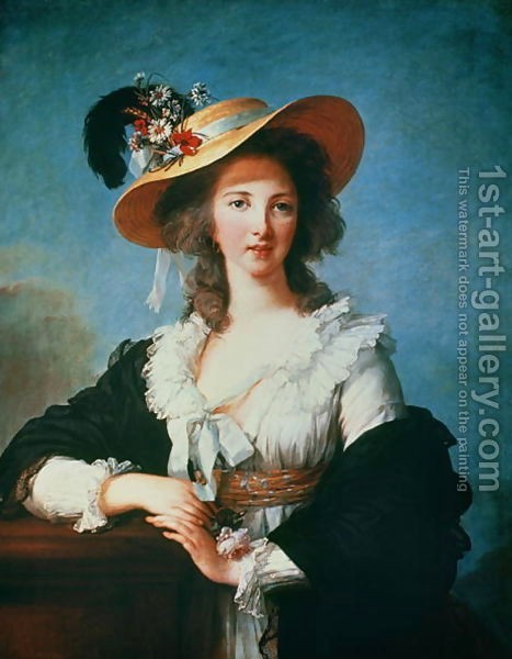 Elisabeth Vigee-Lebrun : Portrait of the Duchess of Polignac c.1749-93