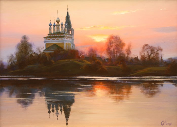 Вечер над Горицами. 2009г.