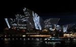 Сиднейская Опера. Яркий Сиднейский фестиваль (Vivid Sydney Festival) - праздник света, музыки и идей в Сиднее, 27 мая 2010 года.