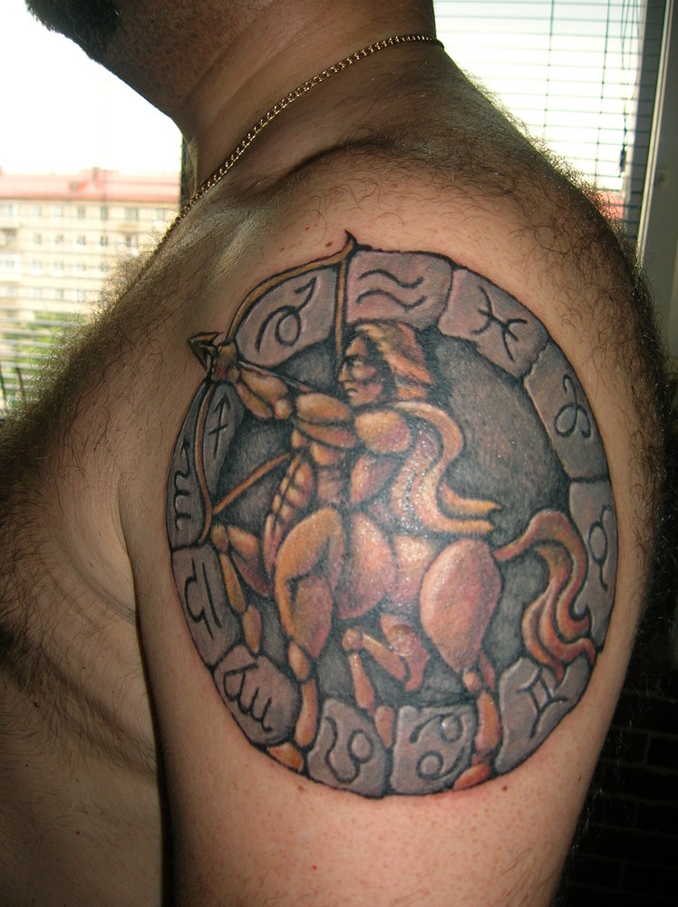 Татуировка " Знак зодиака Стрелец " фото. F_18786403